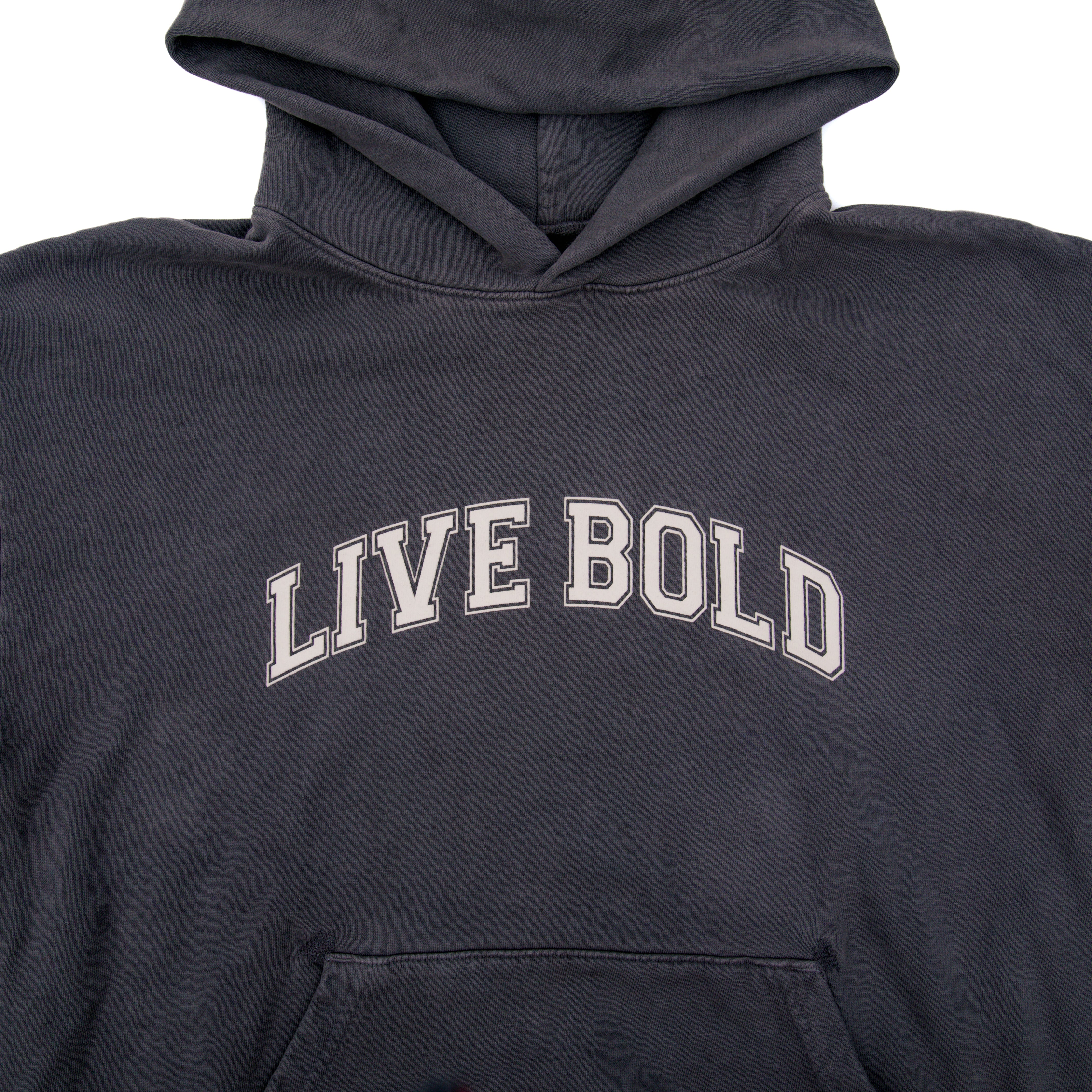 Live Bold Charcoal Hoodie
