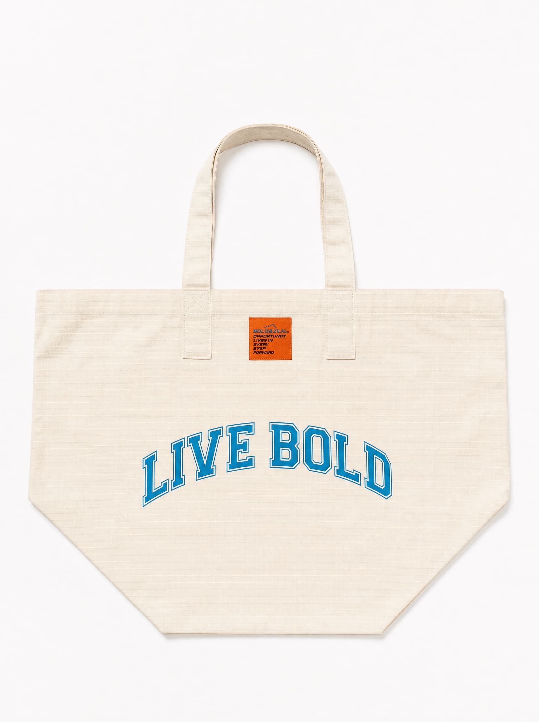 Live Bold Large Canvas Tote