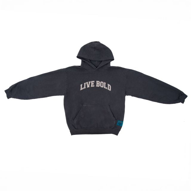 Live Bold Charcoal Hoodie