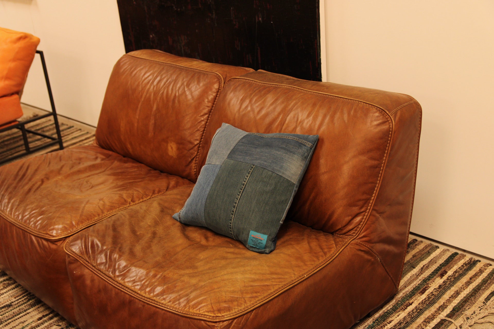 Denim Throw Pillow Case