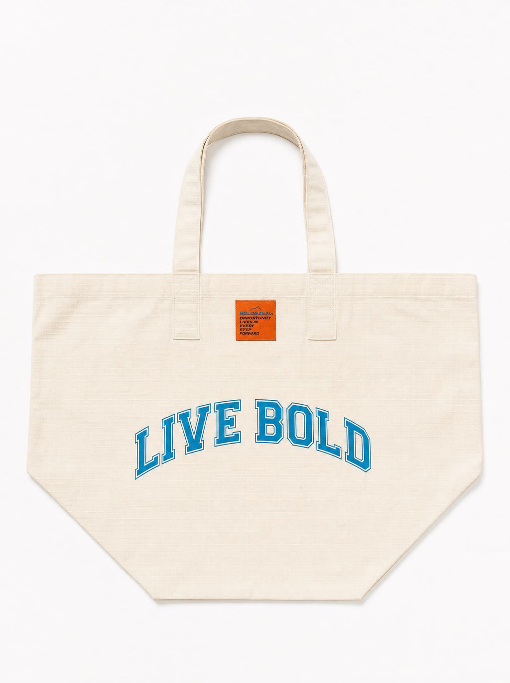 Live Bold Large Canvas Tote