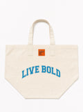 Live Bold Large Canvas Tote
