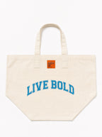 Live Bold Large Canvas Tote