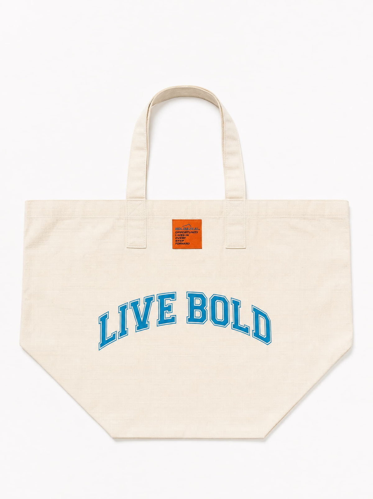 Live Bold Large Canvas Tote