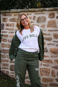 Boxy Live Bold Vintage-Inspired Tee