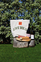 Live Bold Canvas Tote