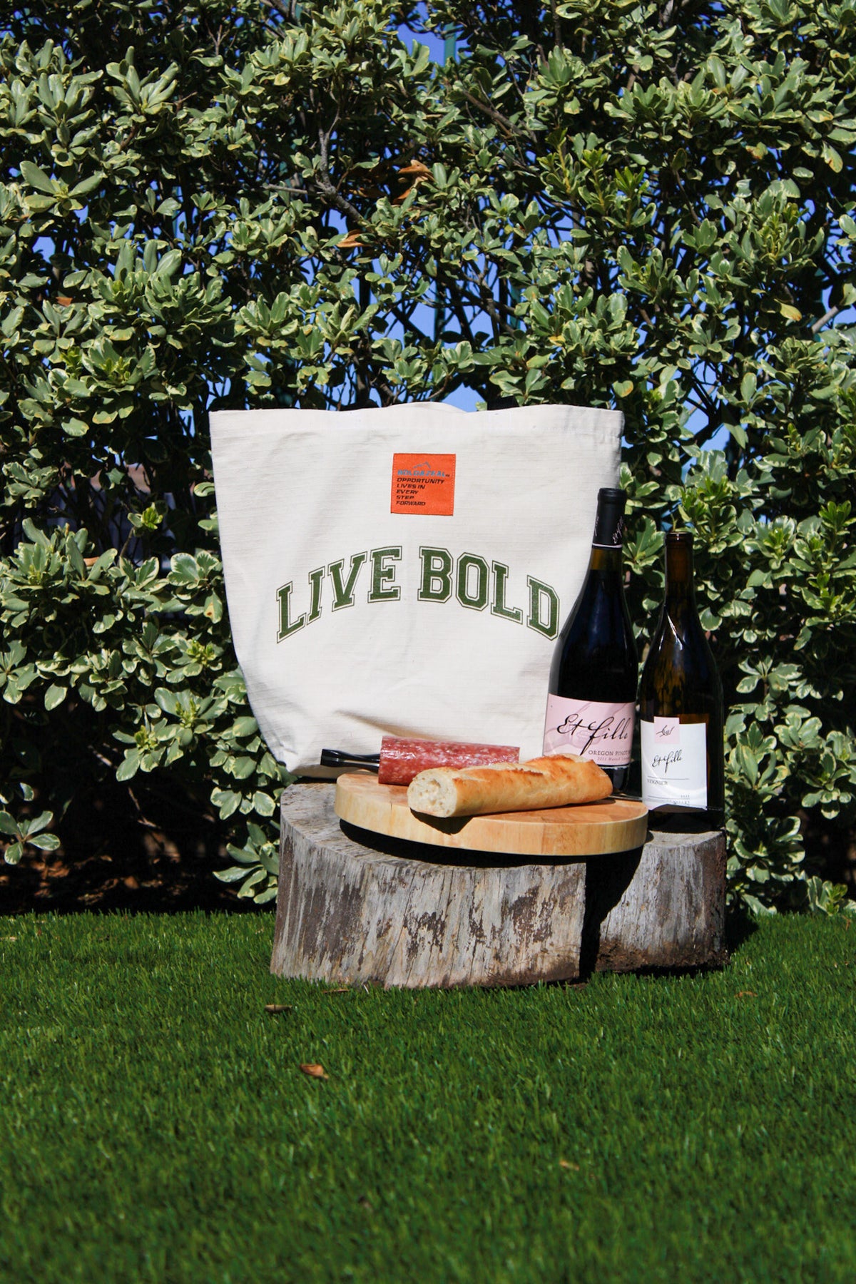 Live Bold Canvas Tote