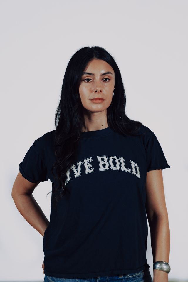 Boxy Live Bold Vintage-Inspired Tee